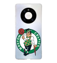 Huawei Mate 40 Pro Uyumlu Kapak Boston Celtics Tasarımlı Şeffaf Silikon Kılıf