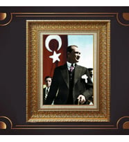 ÖZEL SERİ ALTIN VARAKLI ATATÜRK TABLO S1010