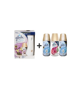Glade Otomatik Sistem + Lavanta Ferahlığı + Temizliğin Ferahlığı X Meyve & Çiçek Buketi X Temizliğin Ferahlığı = 3 X 269 Ml
