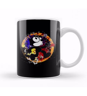 Felix The Cat Colour Kupa Bardak Porselen
