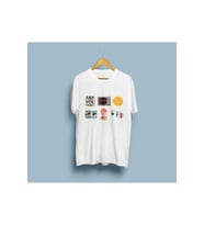 Oversize Çıkartmalar Tasarım Unisex T-shirt