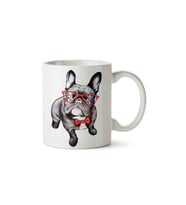 Bulldog French Puppy The Dog Porselen Kupa Bardak