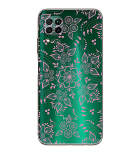Huawei P40 Lite  Kamera korumalı Kapak Nostalji Desen Tasarımlı  Şeffaf Kılıf