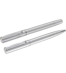 Steelpen Elite Serisi 5064 Elite Krom Dolma Kalem+Tükenmez Kalem
