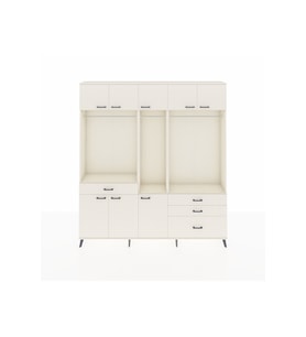 Arges Gardrop 8 Raflı 4 Çekmeceli 3 Askılı 220x30x243 Aytaşı-Aytaşı
