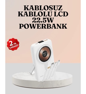 Kablosuz Ve Kablolu Şarj Destekli Taşınabilir Powerbank