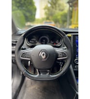 Megane 4 Joy Pakete Uygun Araca Özel Direksiyon Kılıfı SOFT NOKTA 5D KRİSTAL KARBON (Karışık)