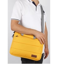 Bagacar Sarı Unisex 15.6 İnç Laptop ve Evrak Çantası  (Çok Renkli)
