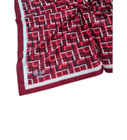 Vav İpek Kadın Micro Twill Sport Desenli Eşarp (Bordo)