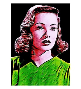 Laura In Comic Form Tablo Ahşap Poster Dekoratif