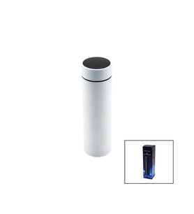 BEYAZ LED DERECE GÖSTERGELİ   304-ÇELİK  TERMOS  500ML  FİLTRELİ 12 SAAT SICAK - SOĞUK TUTMA (5343)