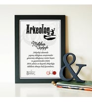 Kişiye Özel Arkeologlara Özel Hediyelik Sertifika