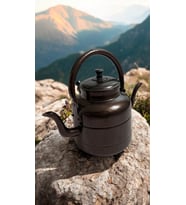 Avcı, Çoban, Kampçı, Çift Taraflı Çaydanlık, Süzekli 4 Litre (Bordo)