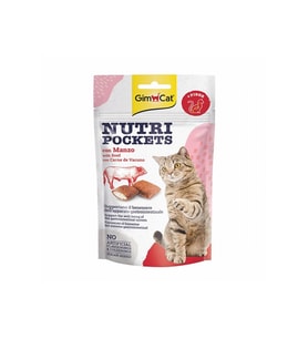 GimCat Nutripockets Biftekli Malt Kedi Ödül Maması 60 Gr