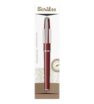 SCRIKSS 33 DOLMA KALEM ŞEFFAF KUTULU BORDO