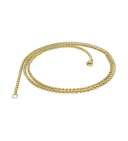 Moncuk Design Sarı Renk Çelik Kolye 2.5Mm 3351CEK012