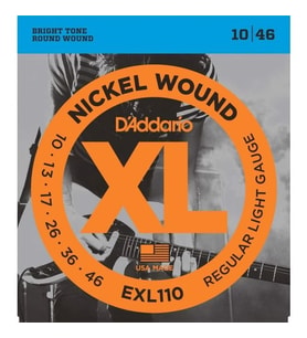 DADDARIO ELEKTRO GİTAR TEL SETİ, XL, 10-46, NICKEL WOUND, R