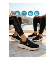 Walkway Flexnova G Siyah-Beyaz Memory Foam Unisex Spor Ayakkabı