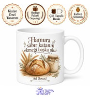 Ekşi Mayalı Ekmek Yapanlara Özel Tasarım Kupa Bardak Hediye Porselen Mug