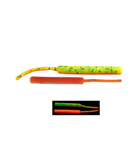 Fujin Baby Worm 5.2 cm Floating LRF Silikonu UV Fire Tiger