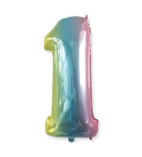 Benim Marifetlerim 1 Rakamı Rengarenk Folyo Balon 40 Inch 90 Cm