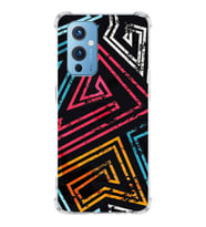 PrintiFy OnePlus 9 Uyumlu Köşe Korumalı Eskitme Tasarımlı Şeffaf Silikon Kılıf