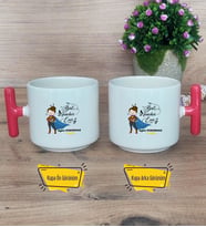 Kadın İngilizce Öğretmeni Kupa Bardak T Kırmızı Kulplu Öğretmenler Günü Hediyesi