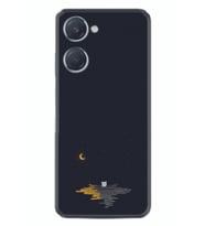 Vivo Y18 Kılıf Silikon Desen Özel Seri Ay Ve Kedi 1683