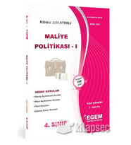 Egem Eğitim Yayınları 4.sınıf 7.yarıyıl Maliye Politikası 1 K.a Güz Dönemi - Egem Yayınları (Çok Renkli)