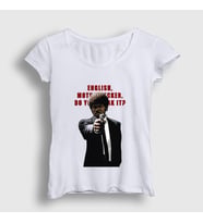 Presmono Kadın Beyaz English Film Pulp Fiction T-Shirt 249012tt