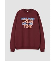 LCW Kids Bordo Baskılı Erkek Çocuk Kalın Sweatshirt