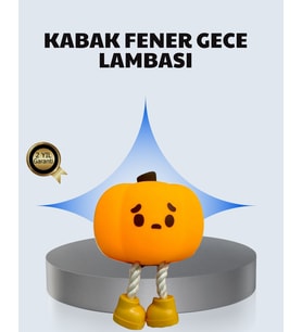 Pumpkin LED Gece Lambası Üç Kademeli Işık Ayarlı