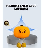 Pumpkin LED Gece Lambası Üç Kademeli Işık Ayarlı