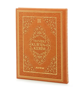 Furkan 17741 Cami Boy Tecvidli Kuranı Kerim Termo Deri Cilt Taba Renkli