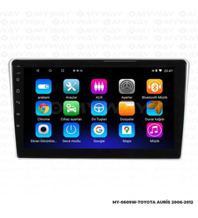 Toyota Auris 7 inç Android Navigasyon ve Multimedya Sistemi 2008-2012