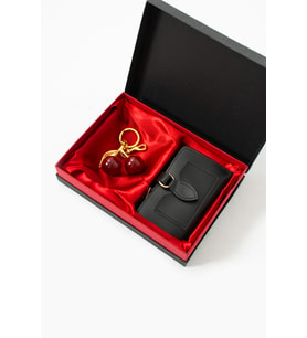 Givenza Kadın Premium Çüzdan Ve Çarm Seti (Siyah)