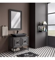 BELİNZA RUSTİCA BANYO DOLABI TAKIMI RUSTİC 80 CM (Karışık)