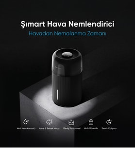 Şımart Akıllı Hava Nemlendirici Wi-Fi Kontrollü 5Lt Su Hazneli (Siyah)