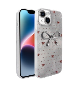Apple iPhone 14 Uyumlu Kılıf Kamera Korumalı Figürlü Zore Ponti Silikon Kapak