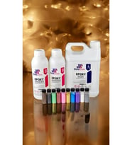 Ultra Şeffaf Epoksi Reçine 6 Kg Pigment Seti 10x15 Ml Hobi Sanat Ahşap Magnet Yapımı Için