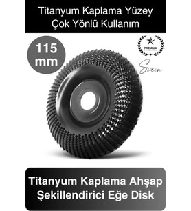 Titanyum 115 mm Törpüleme Oyma Eğe Diski Ahşap Taşlama Makine Uyumlu Kesici Oyuk Açma Testeresi