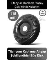 Titanyum 115 mm Törpüleme Oyma Eğe Diski Ahşap Taşlama Makine Uyumlu Kesici Oyuk Açma Testeresi