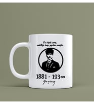 Atatürk Kupa Bardak Kişiye Özel Hediye S31