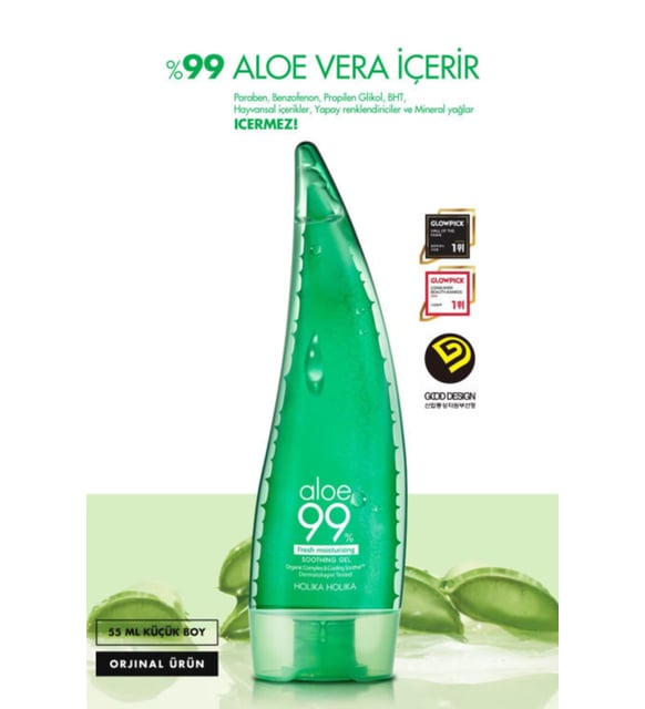 Holika Holika Aloe Vera Jeli - Aloe 99% Soothing Gel 55 Ml Kk Boy