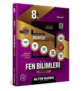 Altın Karma Yayınları 8. Sınıf Fen Bilimleri Mentör Etkinlikli Kazanım Soru Bankası