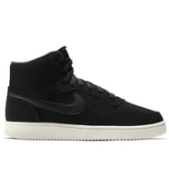 Nike Ebernon Mid Leather Womens Sneaker Black Hakiki Deri Kadın Spor Ayakkabı Siyah