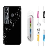 Tecno Spark 6 6 Go 8C 8 Pro 7 7 Pro Kılıf Kablo Koruma Spiral Silikon Planet 1620