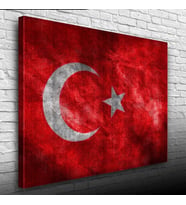 Şanlı Türk Bayrağımız Kanvas Tablo 50 x 70
