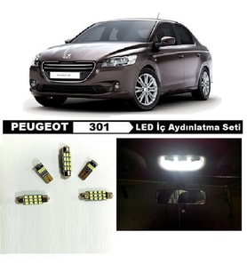 Fardoktoru PEUGEOT 301 LED İÇ AYDINLATMA AMPUL SETİ BEYAZ