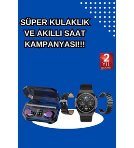 Yeni Nesil Kampanyası Bluetooth Bağlantılı Akıllı Saat Kablosuz Kulaklık Dijital Göstergeli - Lisin